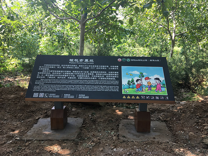 玉陽山核桃公園標識牌旅游景區導覽圖設計