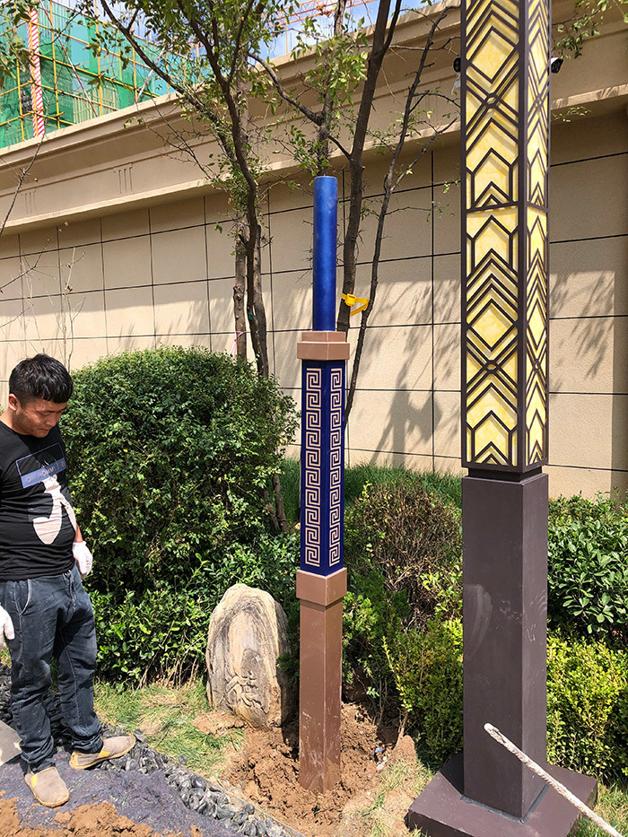 西安頤達地產小區標識牌制作 (5)